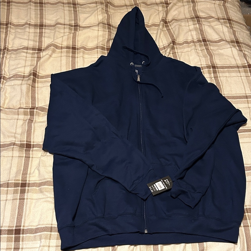 Source Unknown Dark Blue Zip-Up Sweater